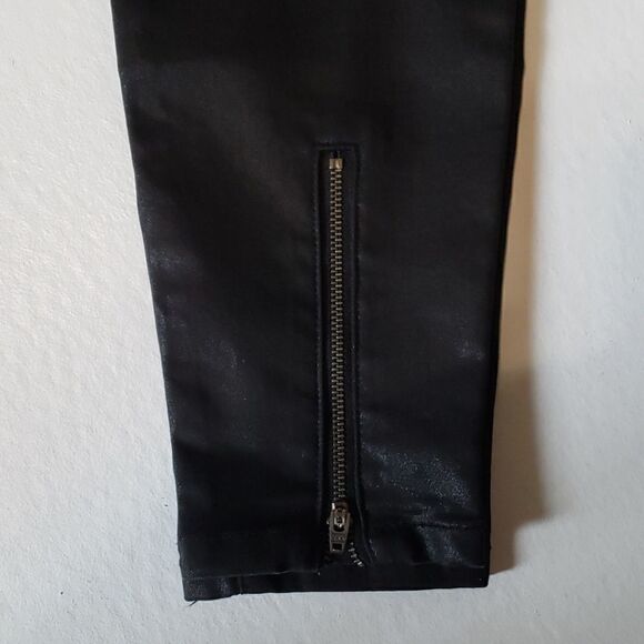 Waxed black jean legging - Picture 3 of 4